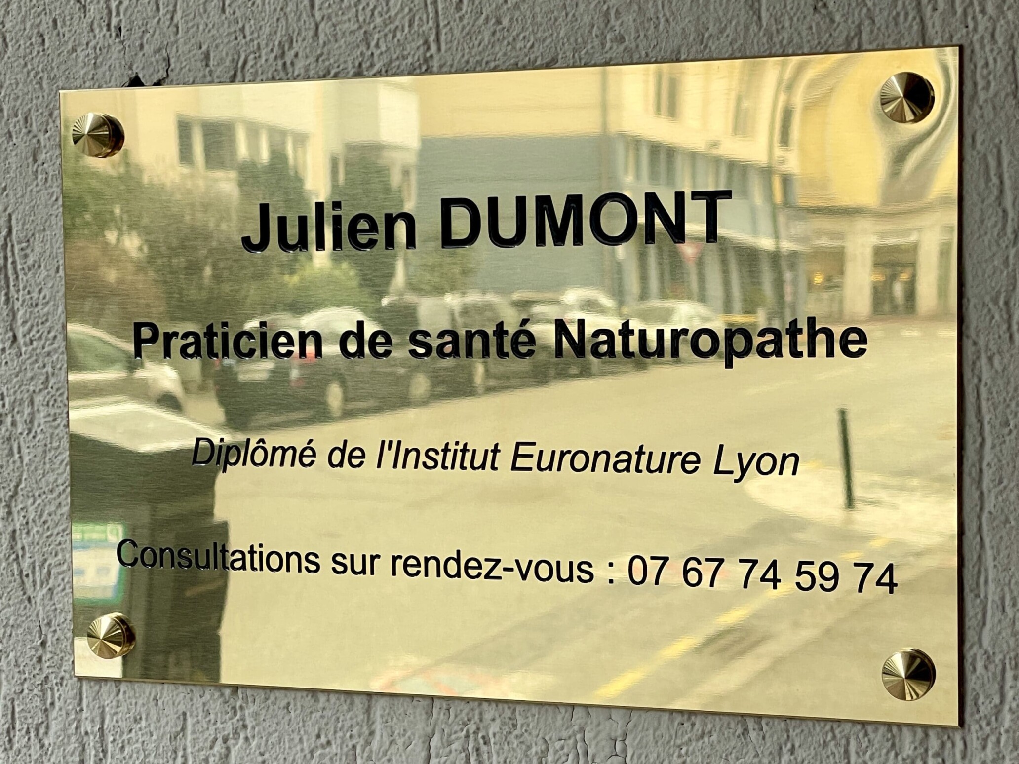 plaque professionnelle cabinet naturopathie aix-les-bains